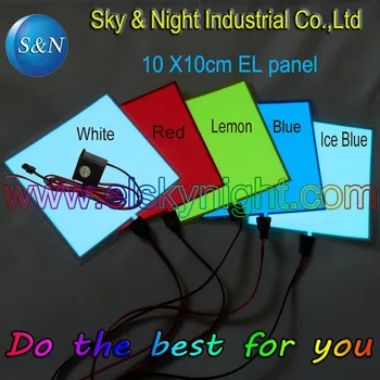 

High quality 10x10cm EL Backlight, EL Panel + 12V InverterX2sets+ Free Shipping