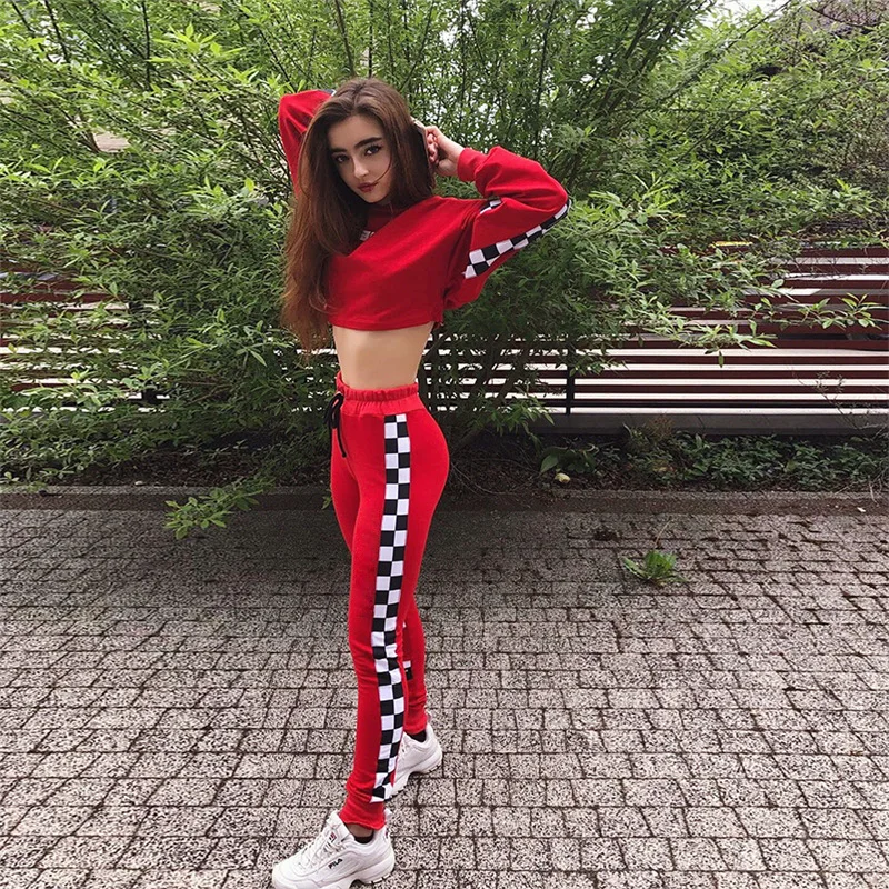 

Two Piece Set Women Tracksuit Women Hoodies Sweatshirt Pants High Waist Sets Workout Long Sleeve Zipper Suits