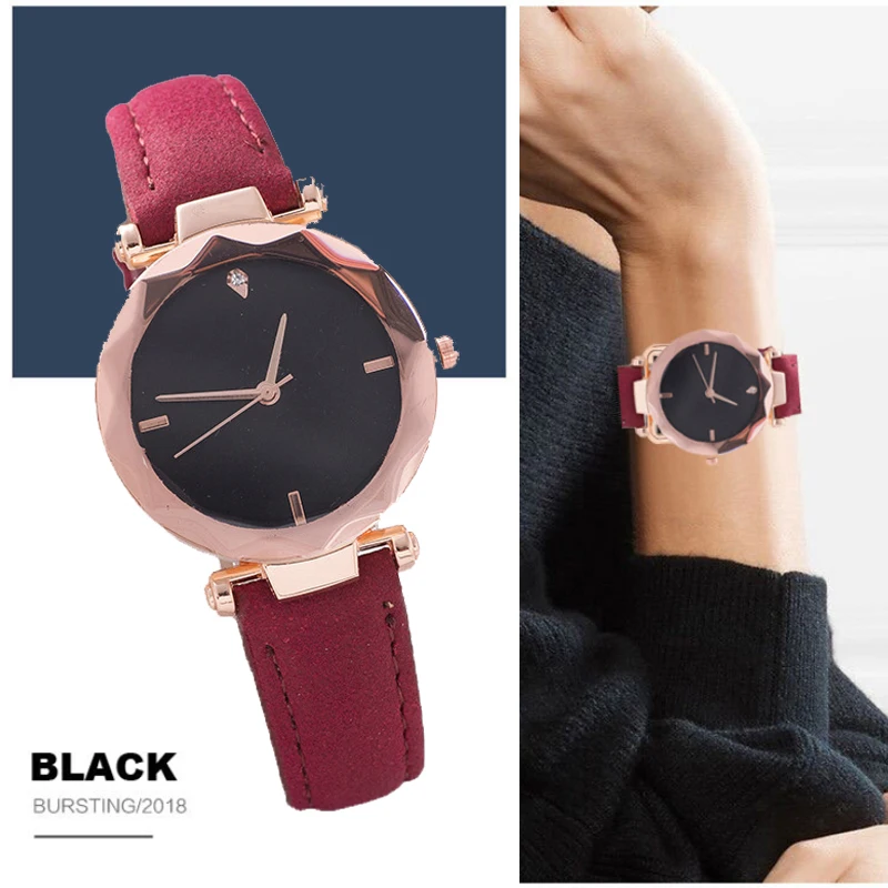 

2019 New Luxury Black Sky Starry Women Watch fashion Ladies Watches Female Waterproof Watch Girl Clock relogio feminino zegarek