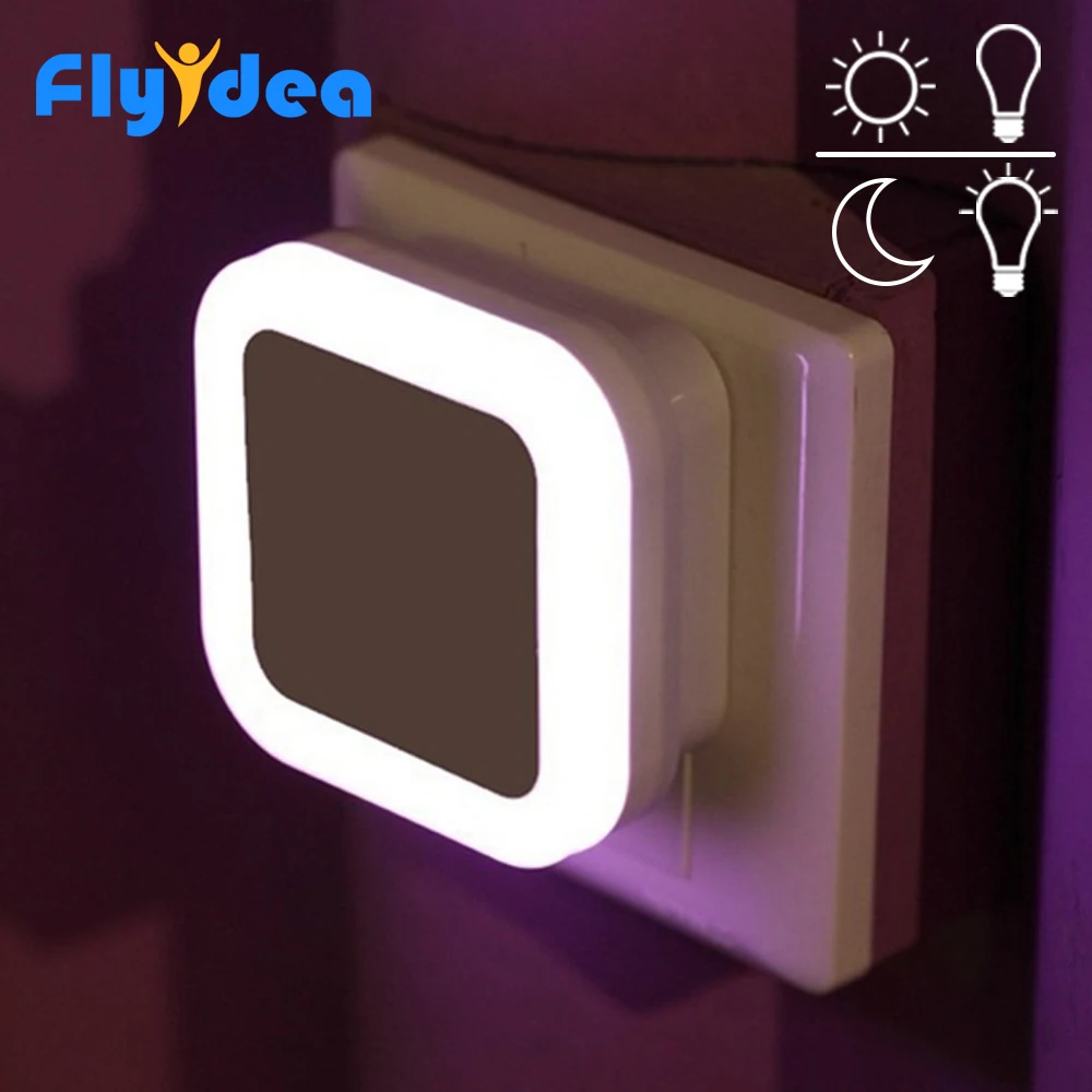

220V/110V Children's Bedroom sleep light LED daylight sensor Night light Smart home induction corridor lamp EU/US Plug