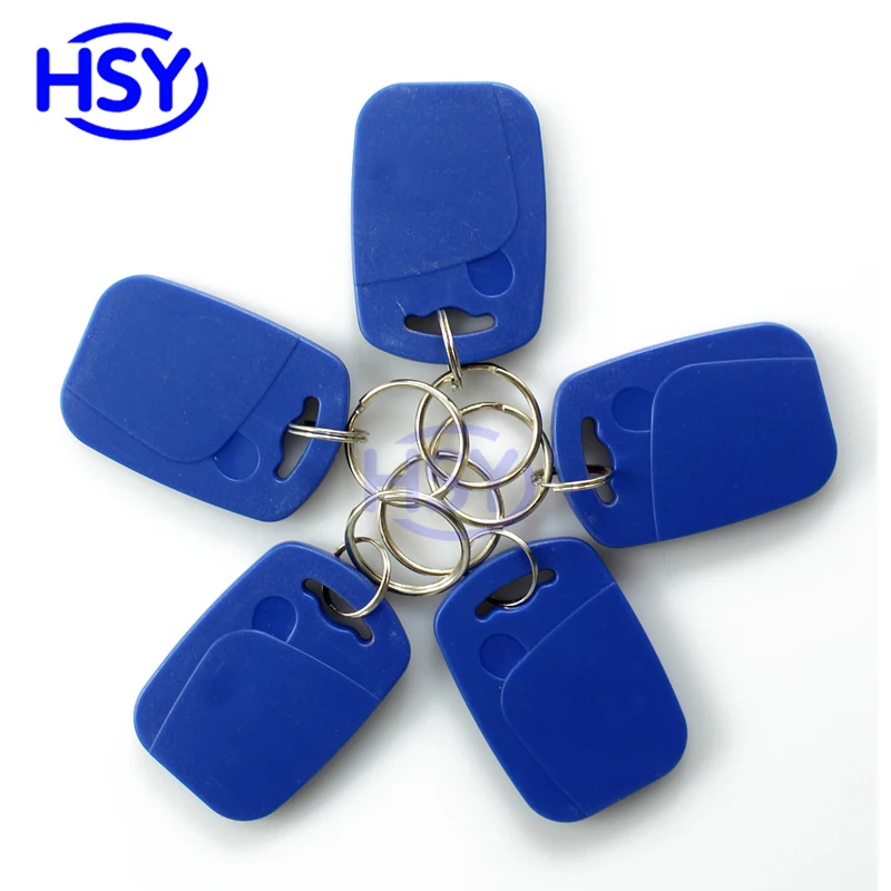 HSY 100 шт. ISO14443A Keytag HF 13,56 МГц брелок FM1108 Совместимость S50 СЧ 1к ключ для домофона брелок для ключей