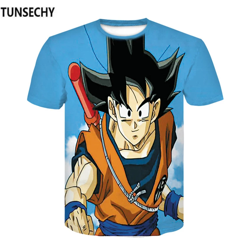

TUNSECHY 2018 Dragonball sun wukong anime T-shirt short sleeve compression tight T-shirt for men and women dress in summer