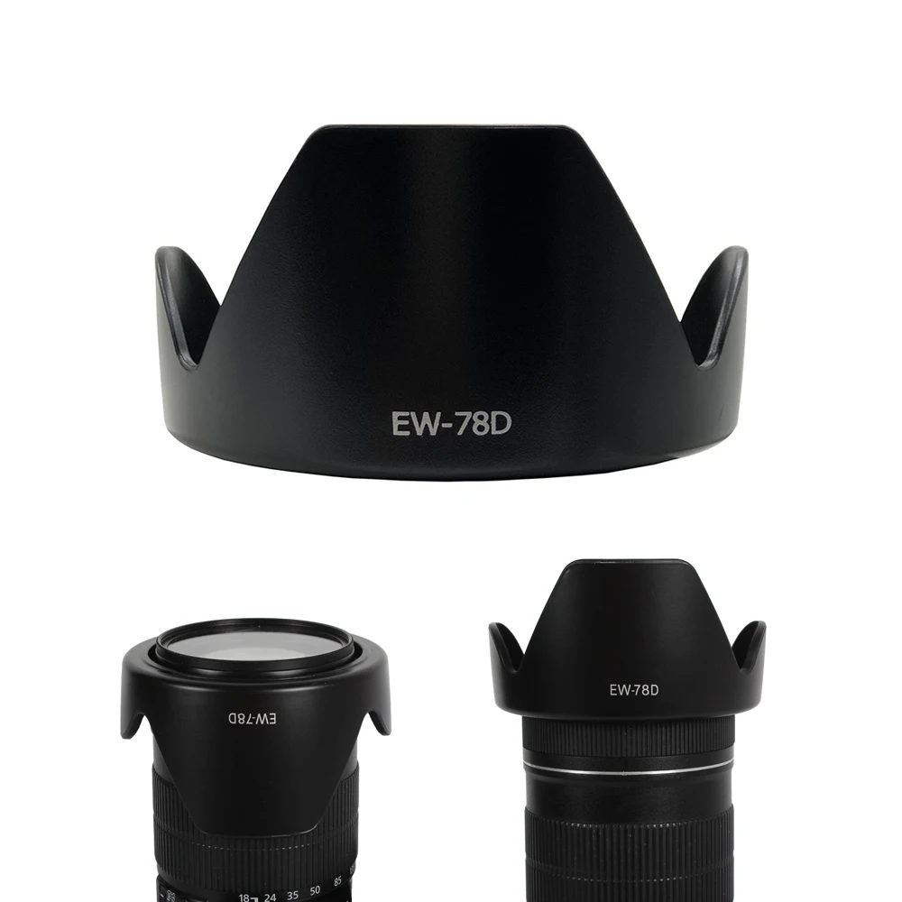

EW78D Petal Flower Lens Hood Replace EW-78D for Canon EF 18-200mm f/3.5-5.6 IS 28-200mm f/3.5-5.6 USM Lens