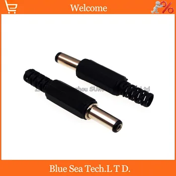 

80 PCS 2.1 x 5.5 mm DC Power Male Plug Connector Plastic Cover,DC Power Male Plug Jack Adapter Connector 14mm