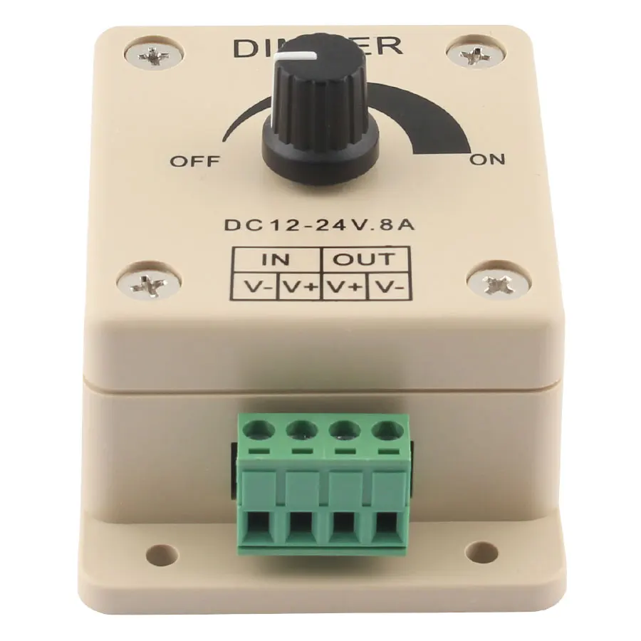 Светодиодный диммер Swicth 12-24V 8A Регулируемая яркость лампы полосы драйвер Одноцветный светильник контроллер питания 5050 2835