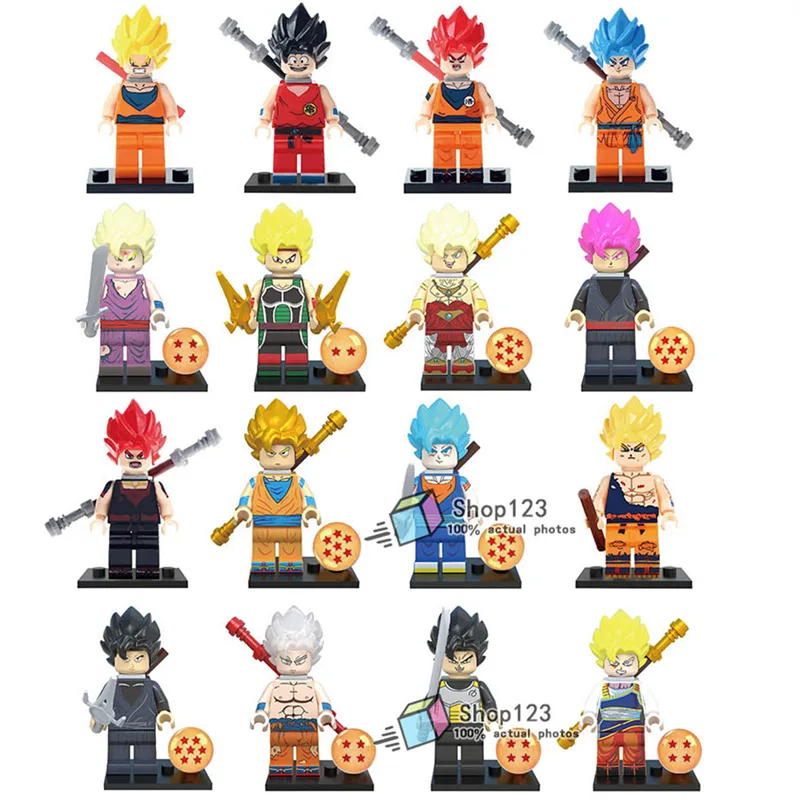 

Single Sale Building Blocks Dragon Ball Z Goku Vegeta Perfect Cell Majin Gohan Bardock Bricks Toys Gifts For Children