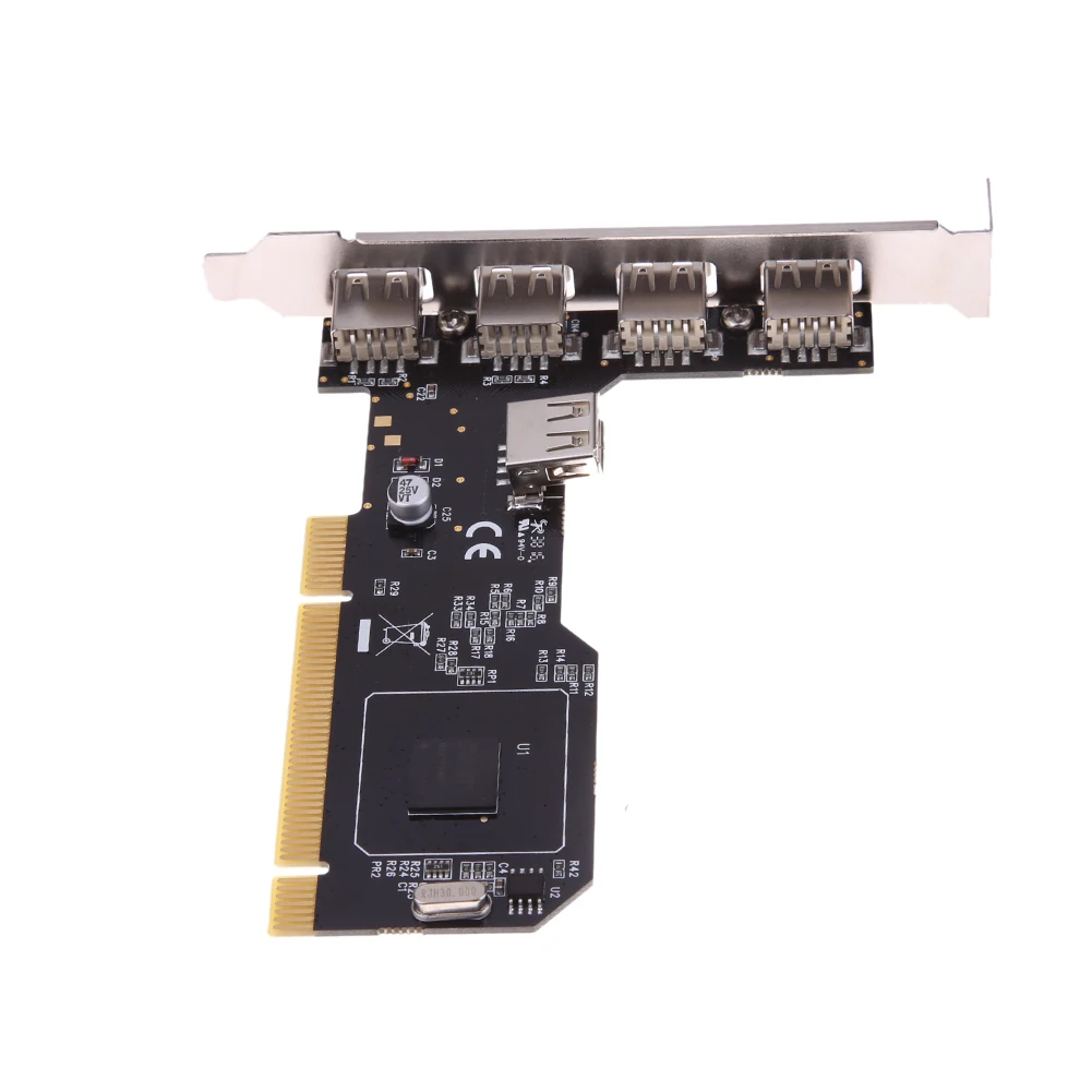 5 Ports USB 2.0 PCI Card - Erweiterung Für PC Und Desktop Computer