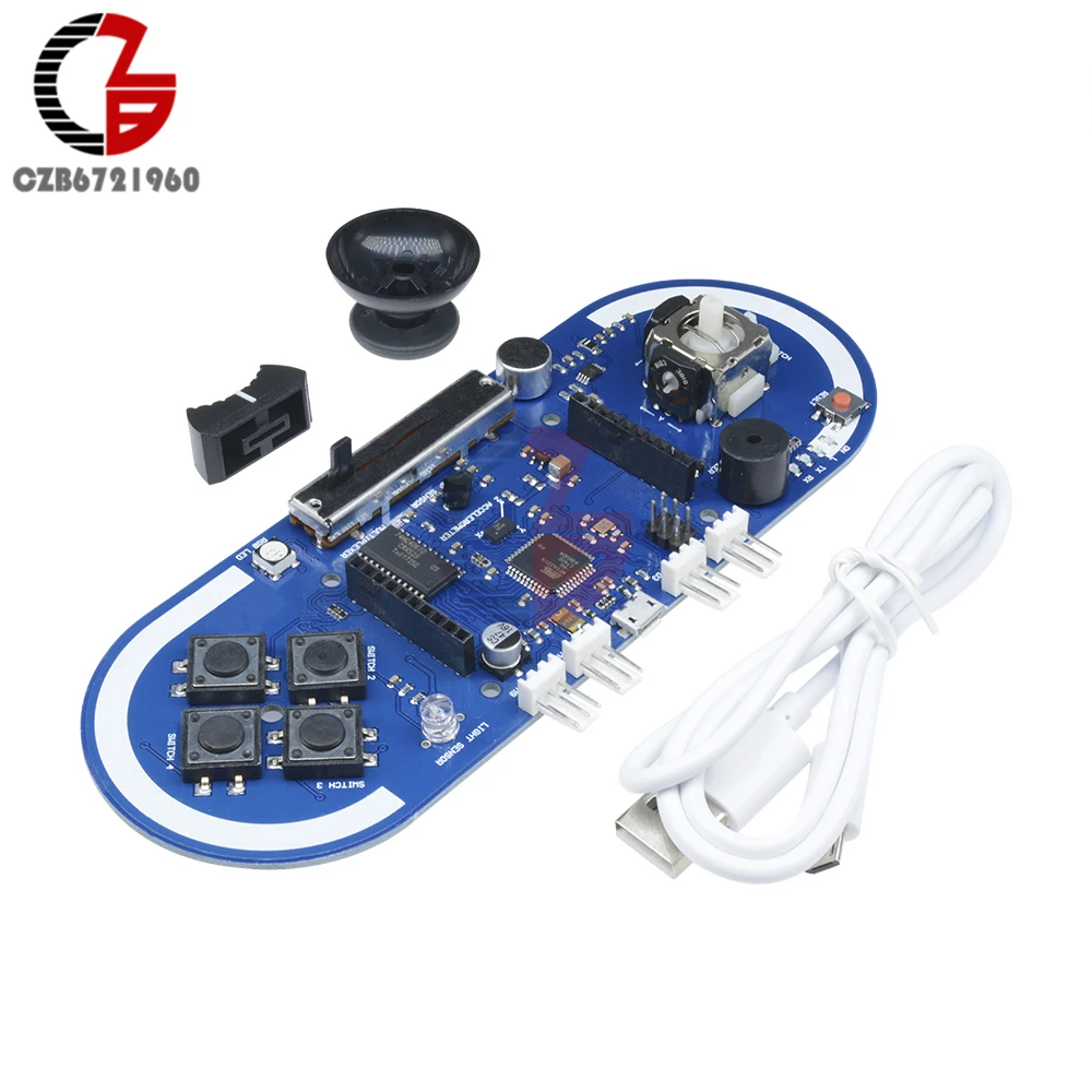 Игровой программируемый модуль Atmega32u4 Esplora с джойстиком и светильник кой микрофон