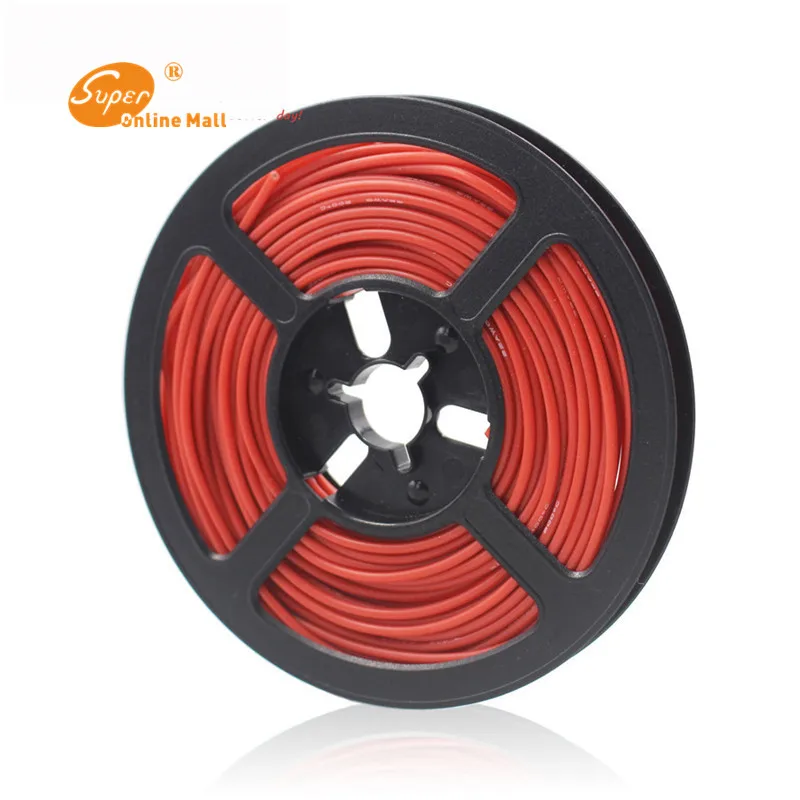 100 м/партия 328 футов 24 AWG Гибкая силиконовая провода RC кабель 24AWG 40/0.08TS внешний