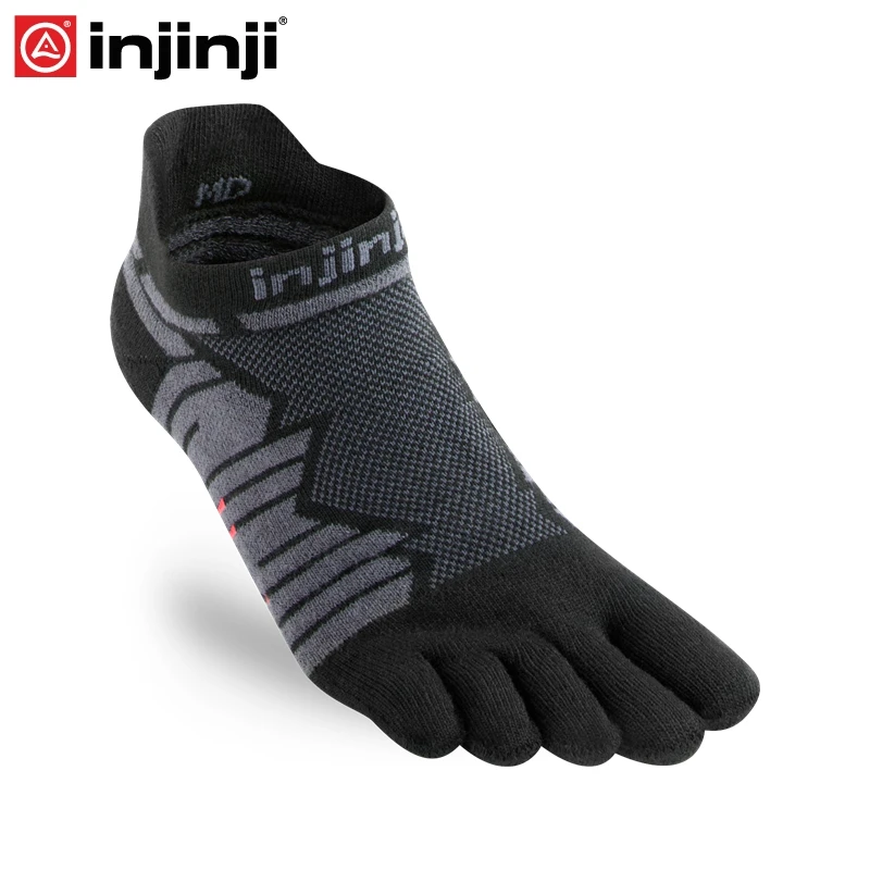 Injinji Toe socks ультра беговые без шоу Coolmax носки для бега с пятью пальцами мужские