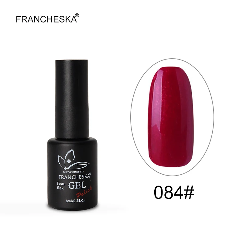 Francheska Гель-лак для ногтей УФ-гель nagels spulletjes gellak Гель-лак nagellak unhas de лак набор цветов nagels nai lart oje - Цвет: gel polish 84