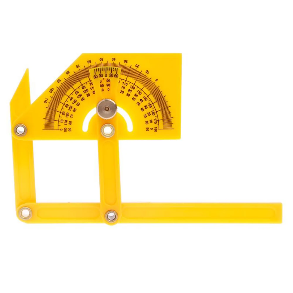 Угломер Артикуляционная изогнутая линейка измерения 180 градусов(желтый) домашнее необходимое количество продукта