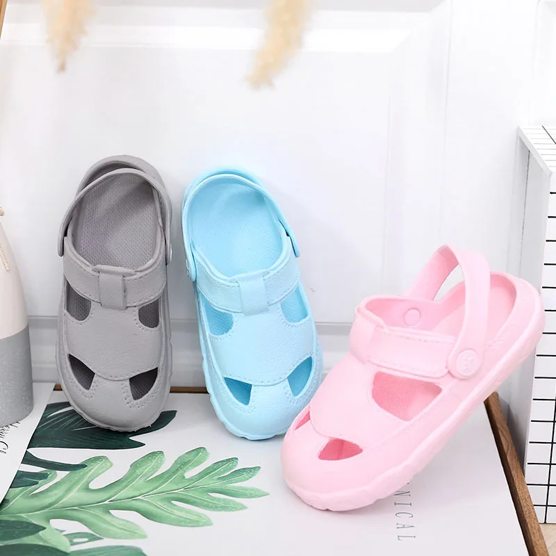 New Kids Baby Girls Boy Toddler Sandals Beach Slippers Clogs Pumps Cartoon Shoes