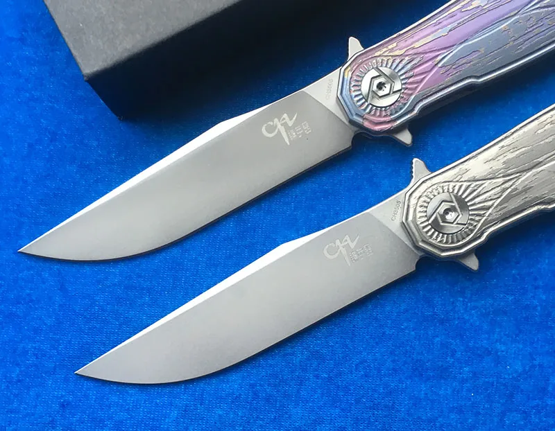 Складной нож CH 3505 Flippe s35vn из стали TC4 титановая ручка открытый кемпинг охота