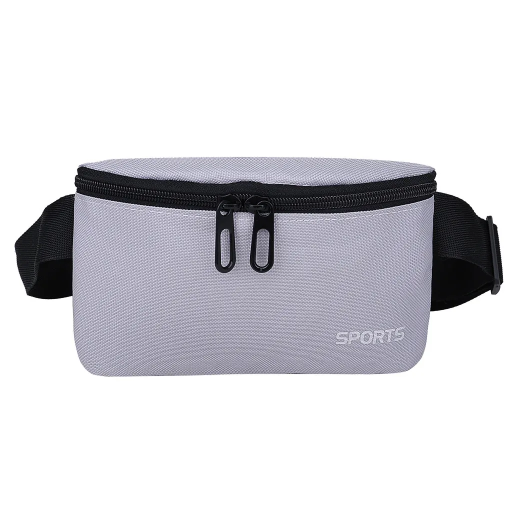 

Men's And Women‘s Simple Leisure Fashion Canvas Sport Fitness Waist Packs Chest Cashier Belt Boys Girl Bag High Quality #R5