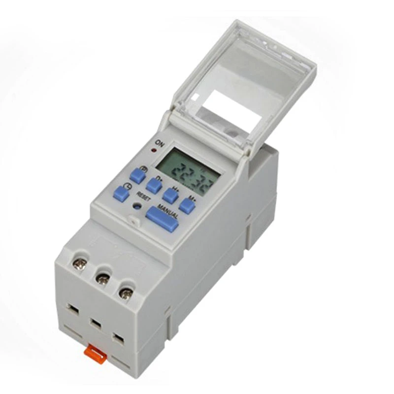 

220VAC DIN RAIL DIGITAL PROGRAMMABLE TIMER SWITCH Microcomputer Electronic Weekly Relays Control Timer Controller