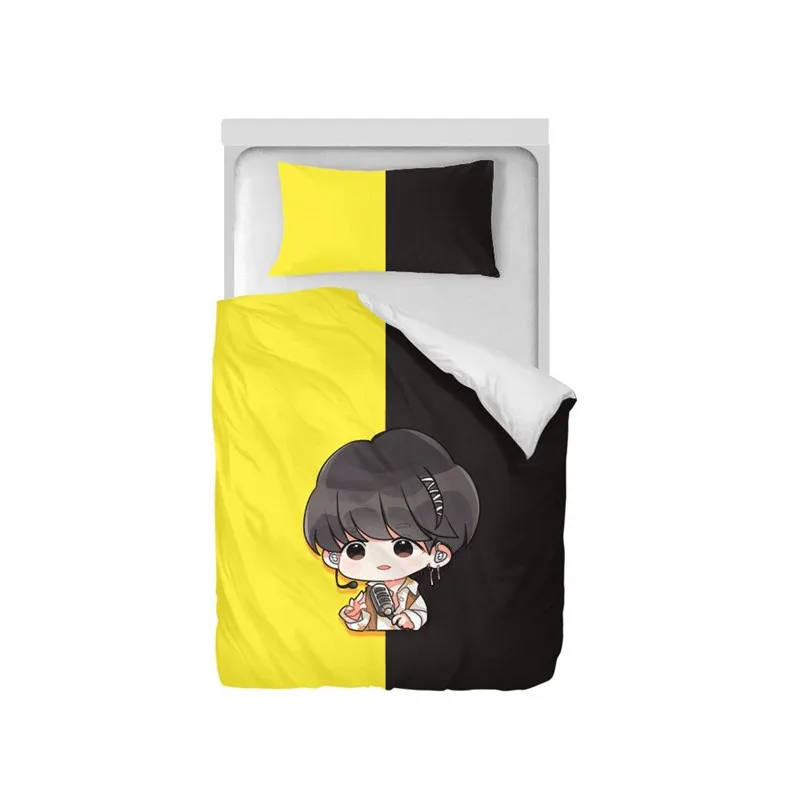 

Bedding Set Fashion Cool Cartoon Boys 3D Printing Duvet Covers Single Twin Size Bedroom Decoration Teenage Children's Bed 2 Pcs