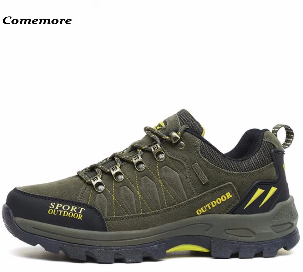 

Comemore Mans Shoes Mountain Big Size Brand Shoe Men Sport Anti-Slippery Hiking Shoes Mens Good Quality Outdoor Hiking Trainers