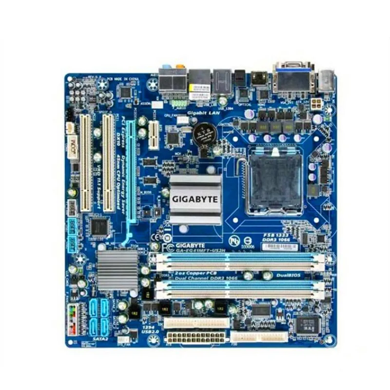 Для Gigabyte GA EG41MFT US2H оригинальная б/у материнская плата для настольного компьютера