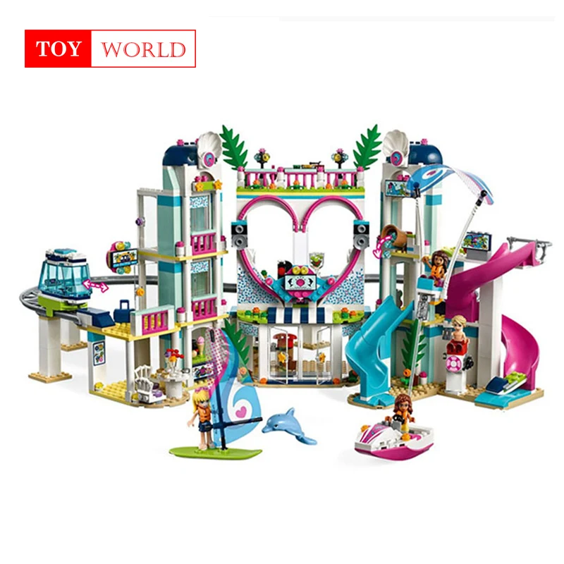 

2018 New Friends The Heartlake City Resort Model Compatible With Legoingly Friends 41347 Building Block Brick Toys For Children