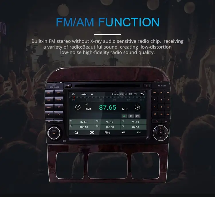 Perfect JDASTON Android 9.0 Car DVD Player For Mercedes Benz W220 W215 S Class S280/S320/S350/S400 Multimedia GPS Stereo 2 Din Car Radio 8