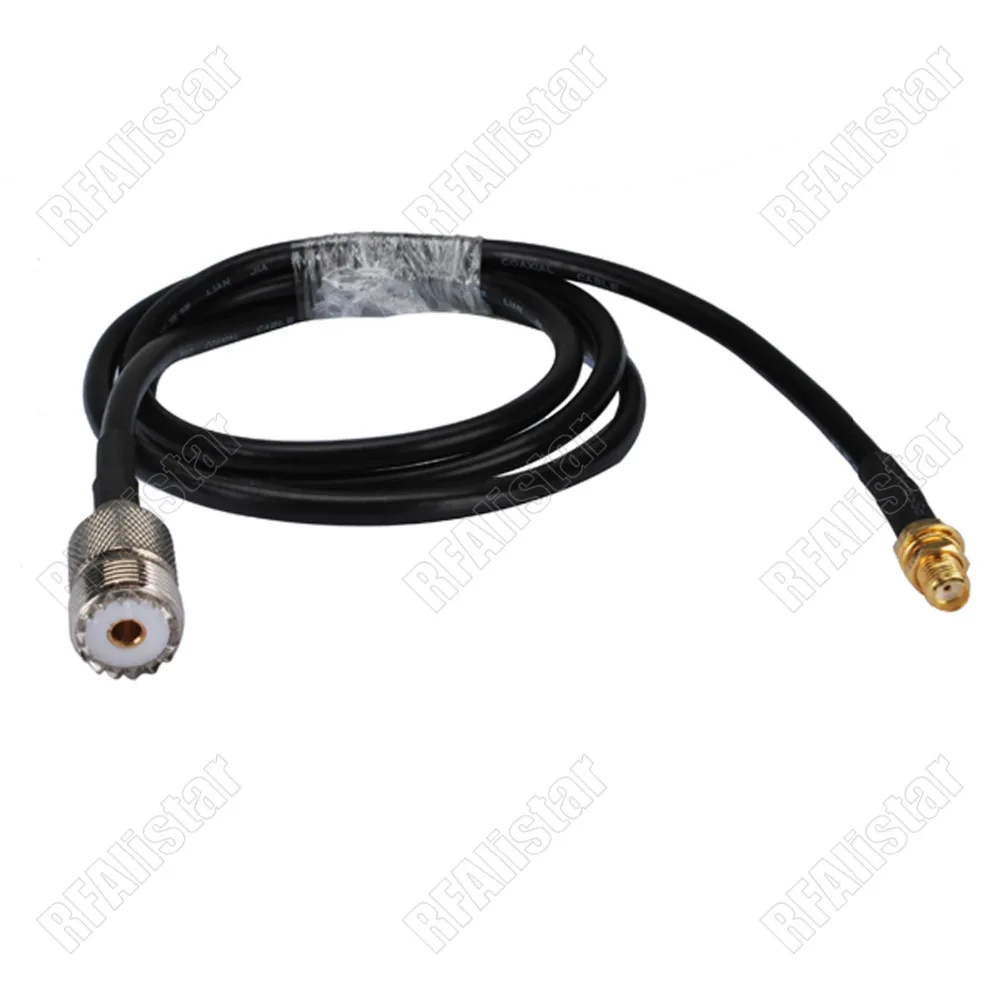 1.5M SMA to UHF SO239 Ham Radio Antenna Extension RF Cable Assembly For