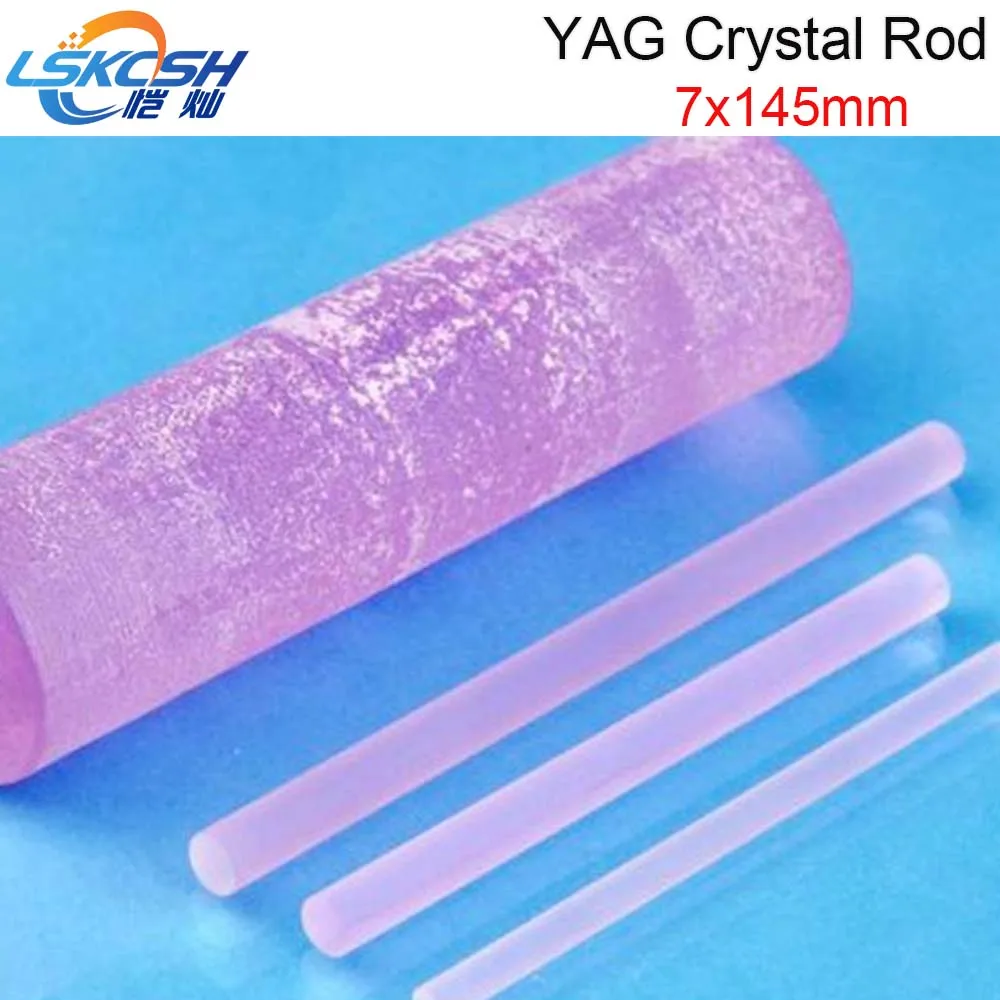 

LSKCSH YAG laser crystal rod 7*145mm for YAG letter laser welding machines 300W high quality YAG laser welding machine parts