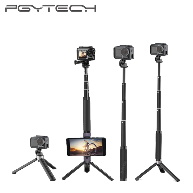 PGYTECH DJI Osmo экшн штатив селфи палка 1/4 крепление рукоятка Штатив для GoPro Hero 7 6 5 Insta360