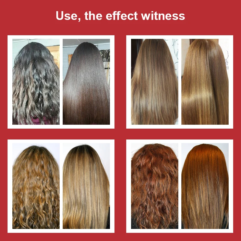 PURC Brazilian Keratin Hair Treatment Formalin 12% Deep Repairs Damaged Curly Hair Straightening Hair Treatment Product 1000ml