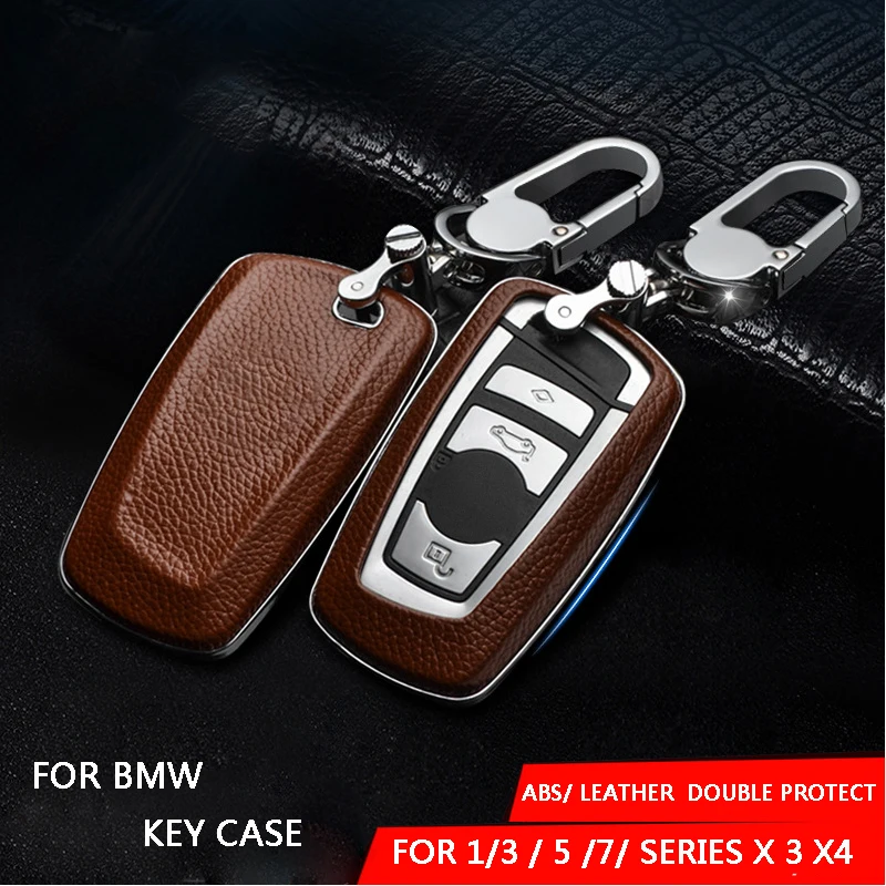 car key case cover shell fob holder for BMW 1 3 5 7 series x3 x4 F30 F10 F20 F18 118i 320i M3 M4 M5 key bag wallet key chain