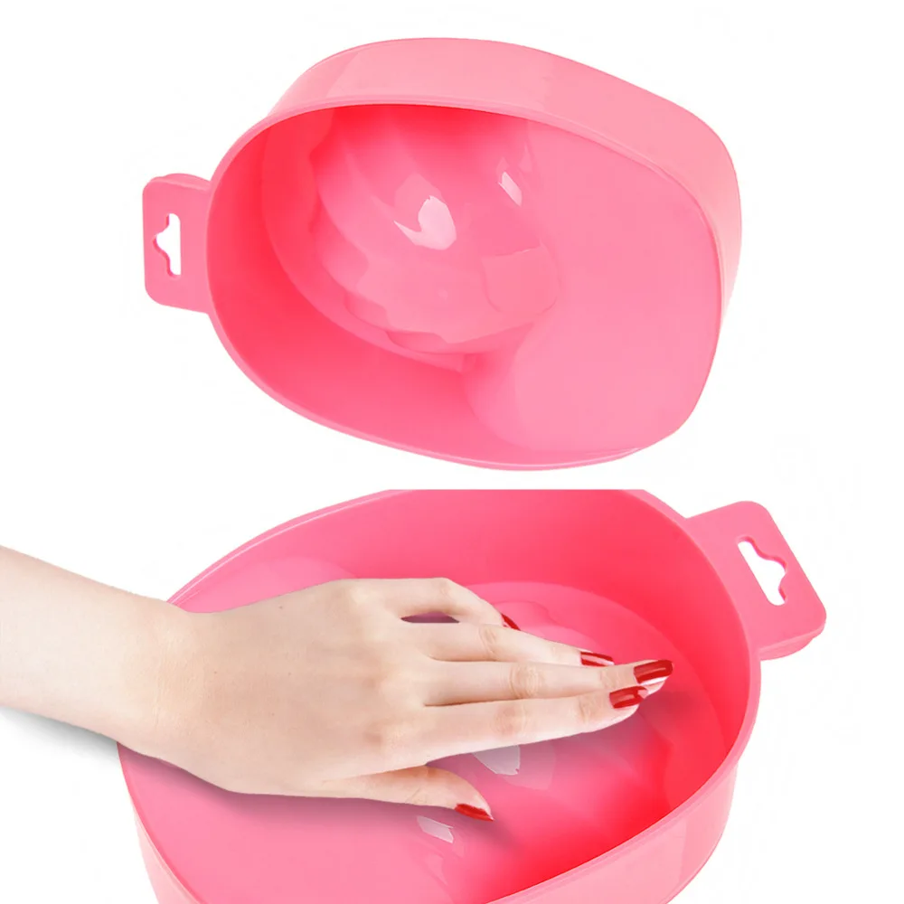 1pcs Nail Art Hand Wash Remover Soak Bowl DIY Salon Nail Spa Bath clean useful Treatment
