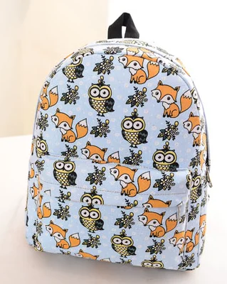 Изображениями животных подростков рюкзак для девочек Женская мода повседневная школьная сумка подарки ежедневно Mochila daypack