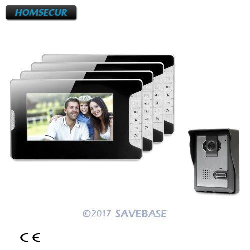 

HOMSECUR 7inch Video Door Entry Call System Electric Lock Supported for Home Security