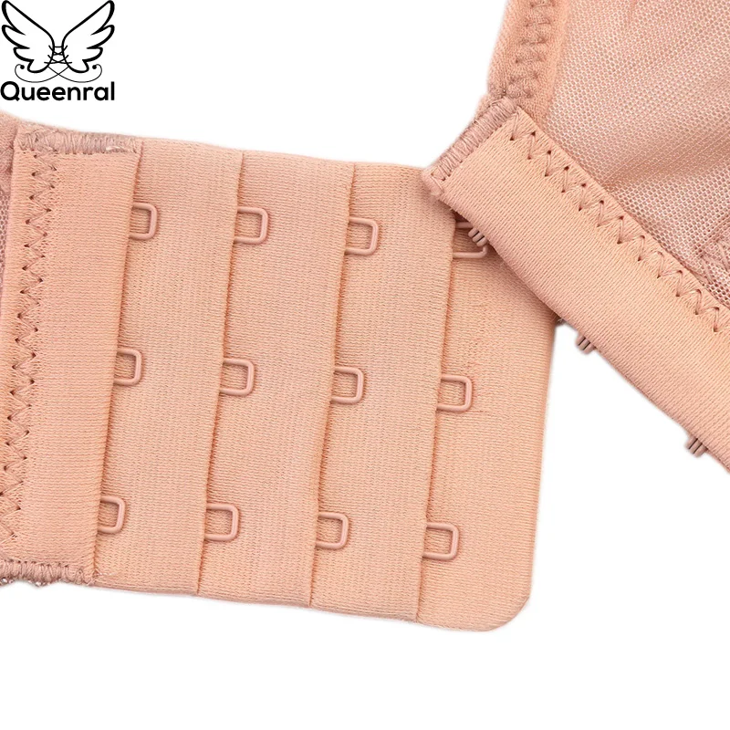 Queenral Push Up Bralette Bras For Women Underwear BH Lingerie Sexy Plus Size CDE Cup Brassiere Soft Soutien Gorge Big Size Bra