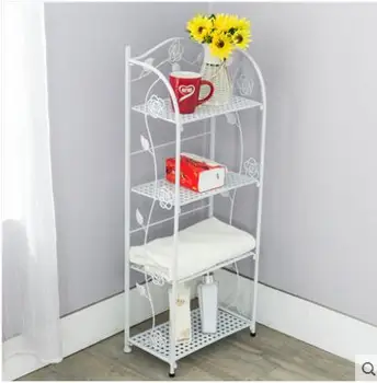 

European - style wrought iron bathroom shelf