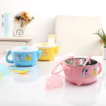 

Food Warming Bowl Water Injection Insulation Bowl Baby Dishes Dinnerware Tableware Food Container
