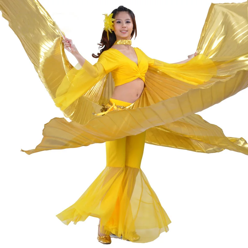 2017 Egypt Isis Belly Dance Wings Dance Golden silver Wing dance women  wing Stage Performance Props Dance Accessories  (1)