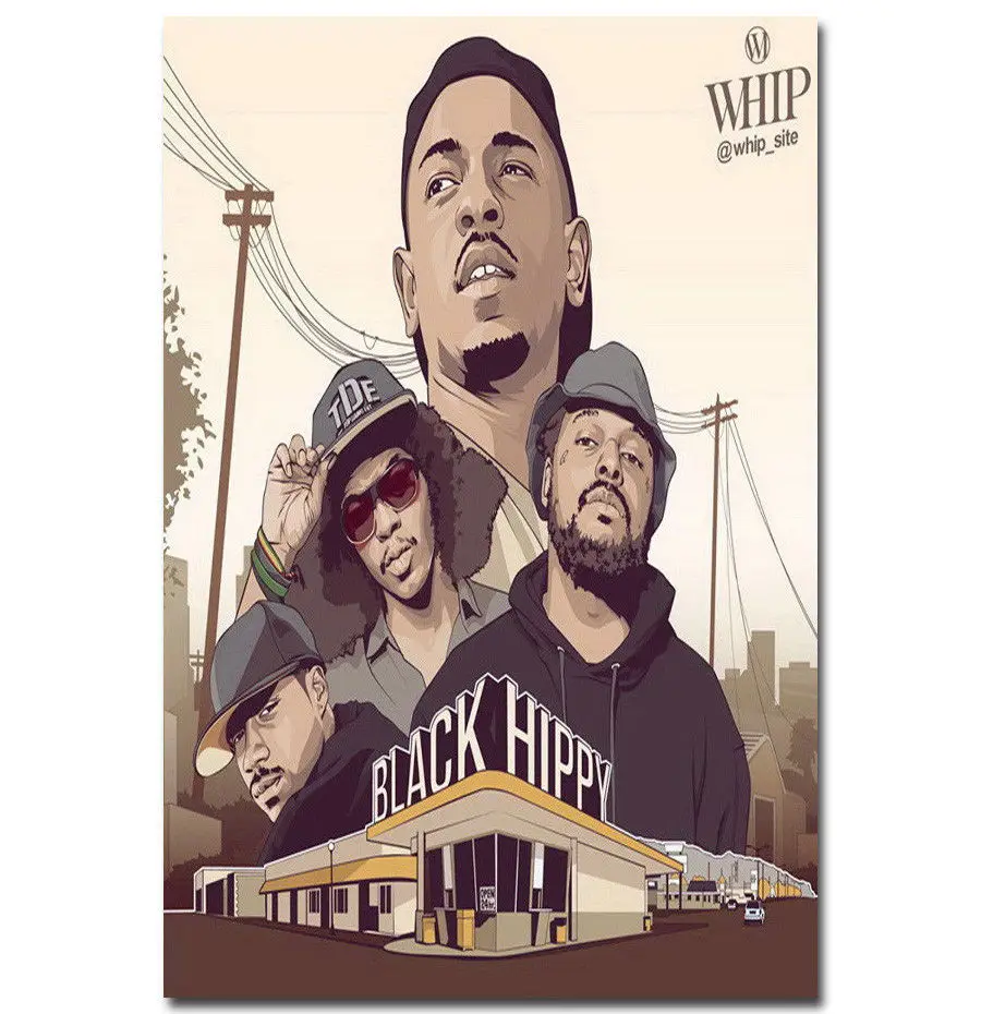 Hot New Street Rap Kendrick Lamar Music-Silk Art Poster Wall Sicker Decoration Gift