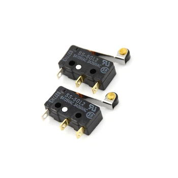 

2pcs/lot 3Pin Subminiature Basic Limit Switch SS-5GL2 Microswitch Hinge Roller Lever SPDT
