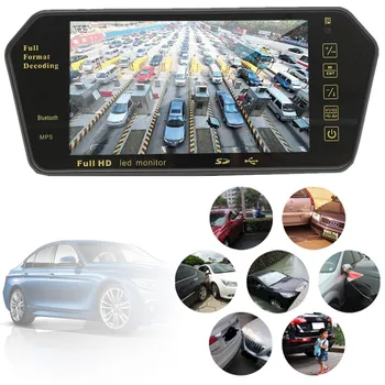 

7 Inch bluetooth TFT LCD Color Mirror Monitor Viedo MP5 Player for Car Auto Rearview Monitors Backup Reversing vehicle Camera