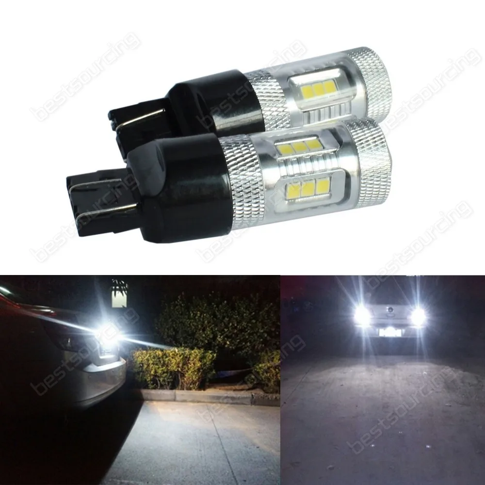 

2pcs 7440 7443 W21/5W 15W SAMSUNG 15 SMD Sidelight Reverse Signal Stop LED Light(CA222)