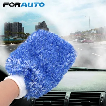 

FORAUTO Car Cleaning Washing Gloves Wash Cloth Soft Sponge Paint Care Auto Maintenance Car Detailing Clean Tool Easy to use