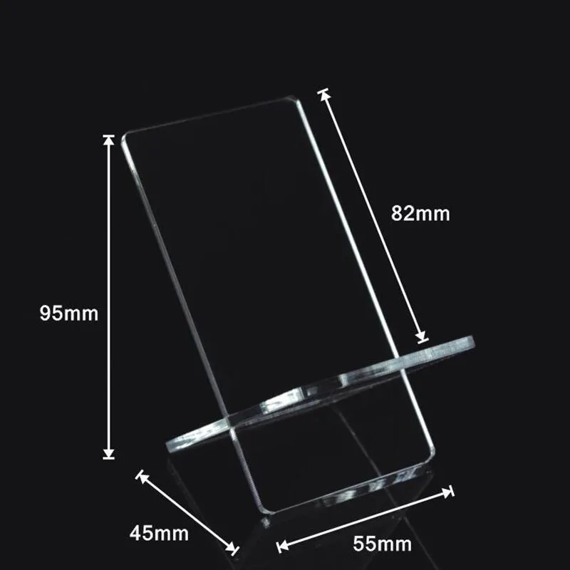 100PCS Clear Acrylic Mobile Cell Phone Display Stand Holder Racks
