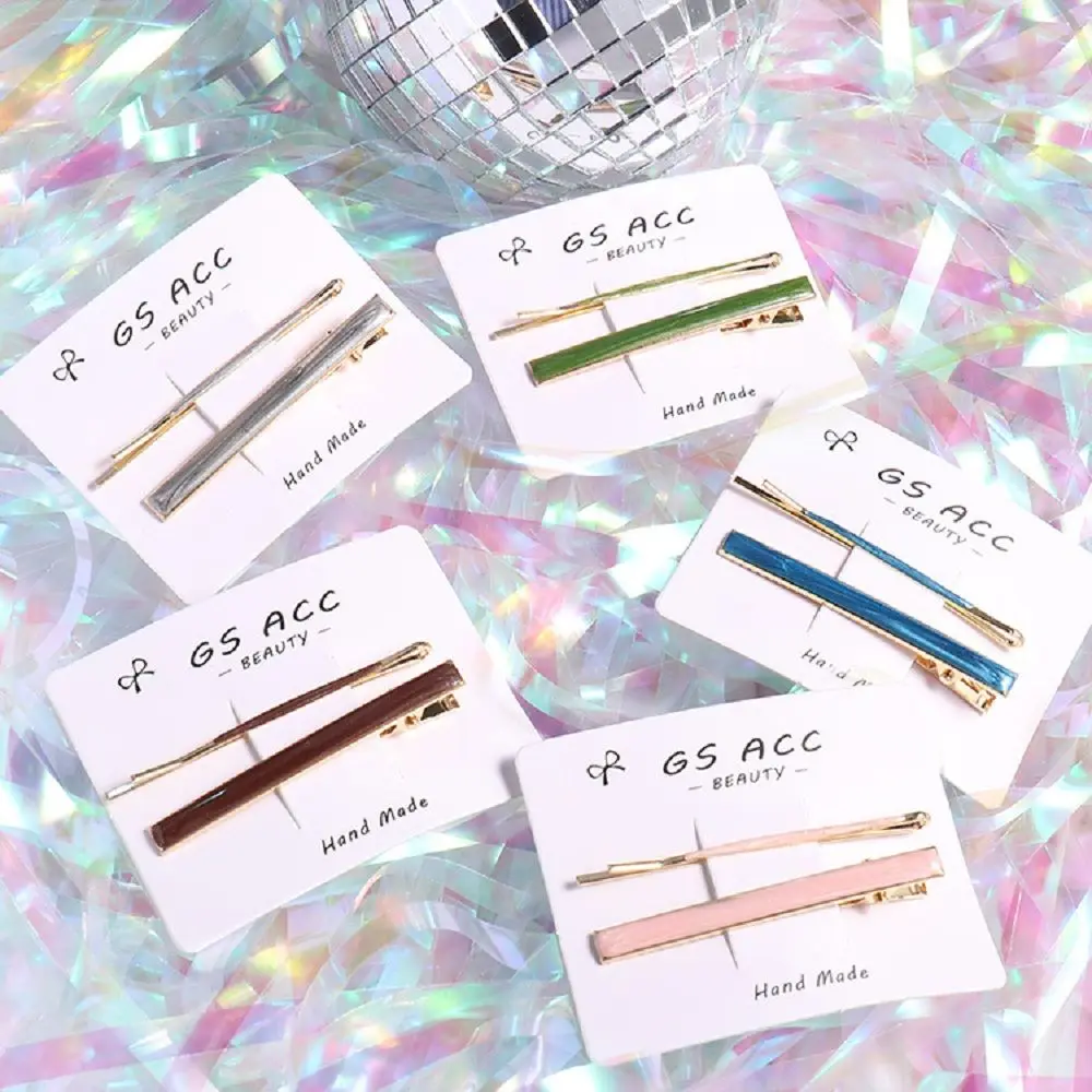 

2pcs Girl Candy Color Cartoon Hairpin Barrette Spiral Side Clip Bobby Pin Hair Clip Hair Care Styling Tools Hair Accessories
