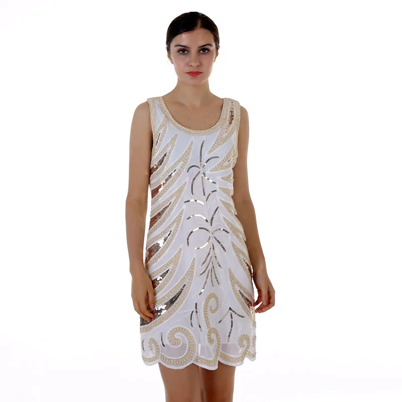 Wholesale BLINGSTORY Europe New Design Slim Retro Heavy Embroidery Flower Loose Sequined Dress for Women Dropshipping KR3078-1 Buy Cheap BLINGSTORY Europe New Design Slim Retro Heavy Embroidery Flower Loose Sequined Dress for Women Dropshipping KR3078-1