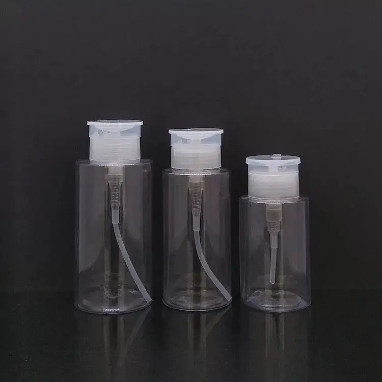 10pcs Push Down Empty Pump Dispenser Clear Bottle Makeup Container PP Press The High Quality New Arrival Travel Bottles | Дом и сад