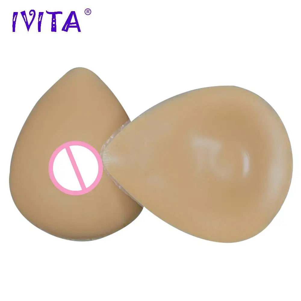 

IVITA 5000g Huge Suntan Water Drop Realistic Silicone Breast Forms Artificial Fake Boobs For Mastectomy Drag Queen Enhancer
