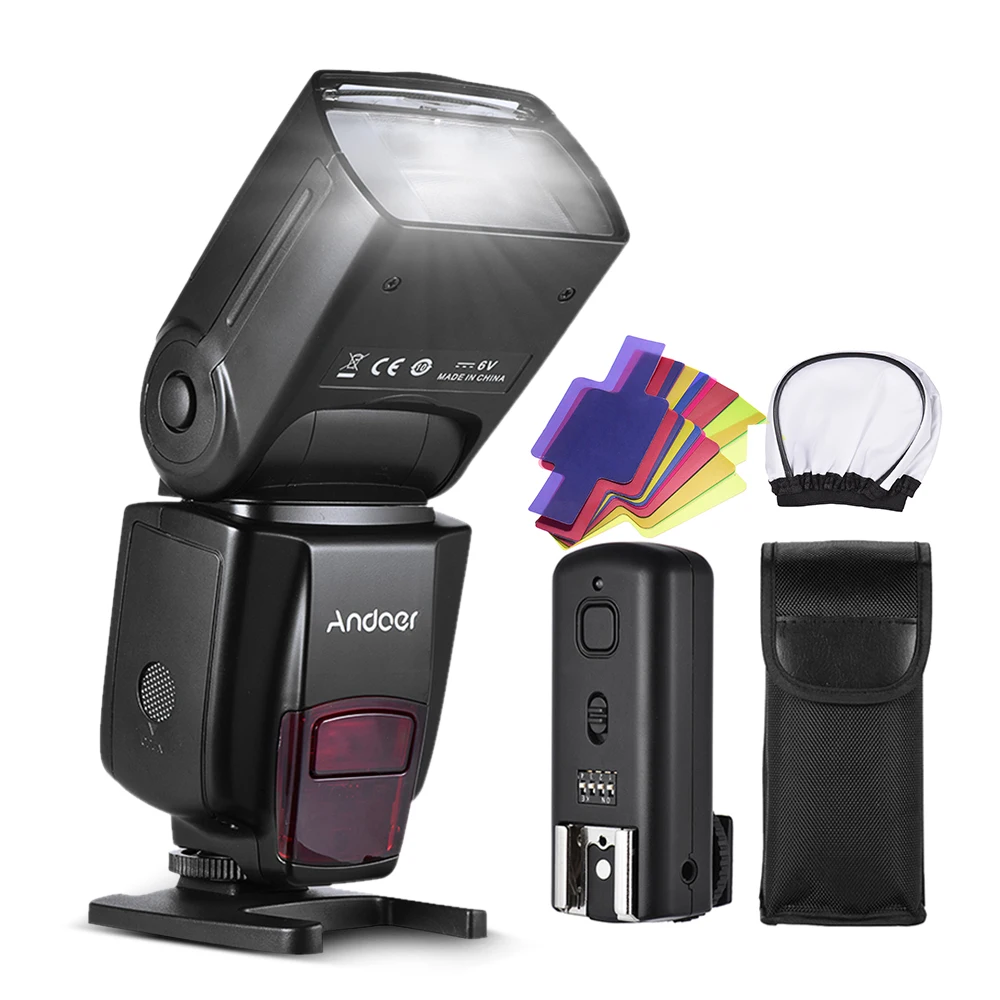 Вспышка Andoer AD560 IV Pro для камеры Canon Nikon Sony Фотовспышки 