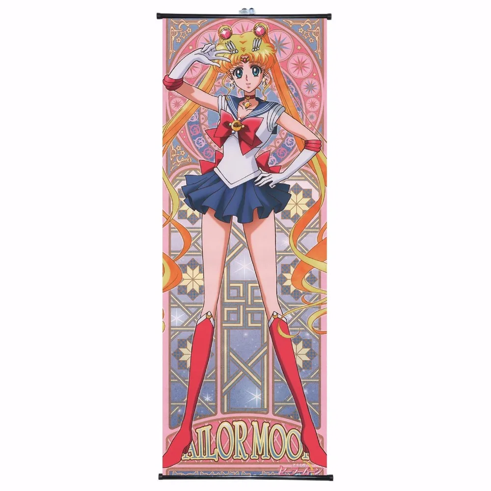 

Pretty Soldier Sailor Moon Poster Wall Scroll Painting Anime Manga Decorative Pictures For Bedrooms