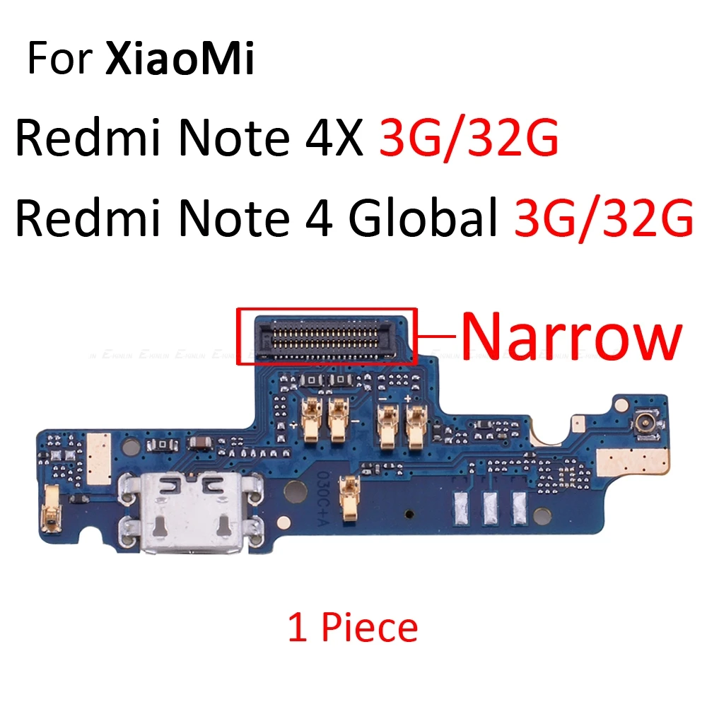 Micro usb зарядное устройство док-станция порт гибкий кабель для Xiaomi Redmi 2 2A 4 Pro 3S 4A 4X 5A Note 2 4X Global Note 3 Pro Note 4 5A - Цвет: ForRedmiNote4XNarrow